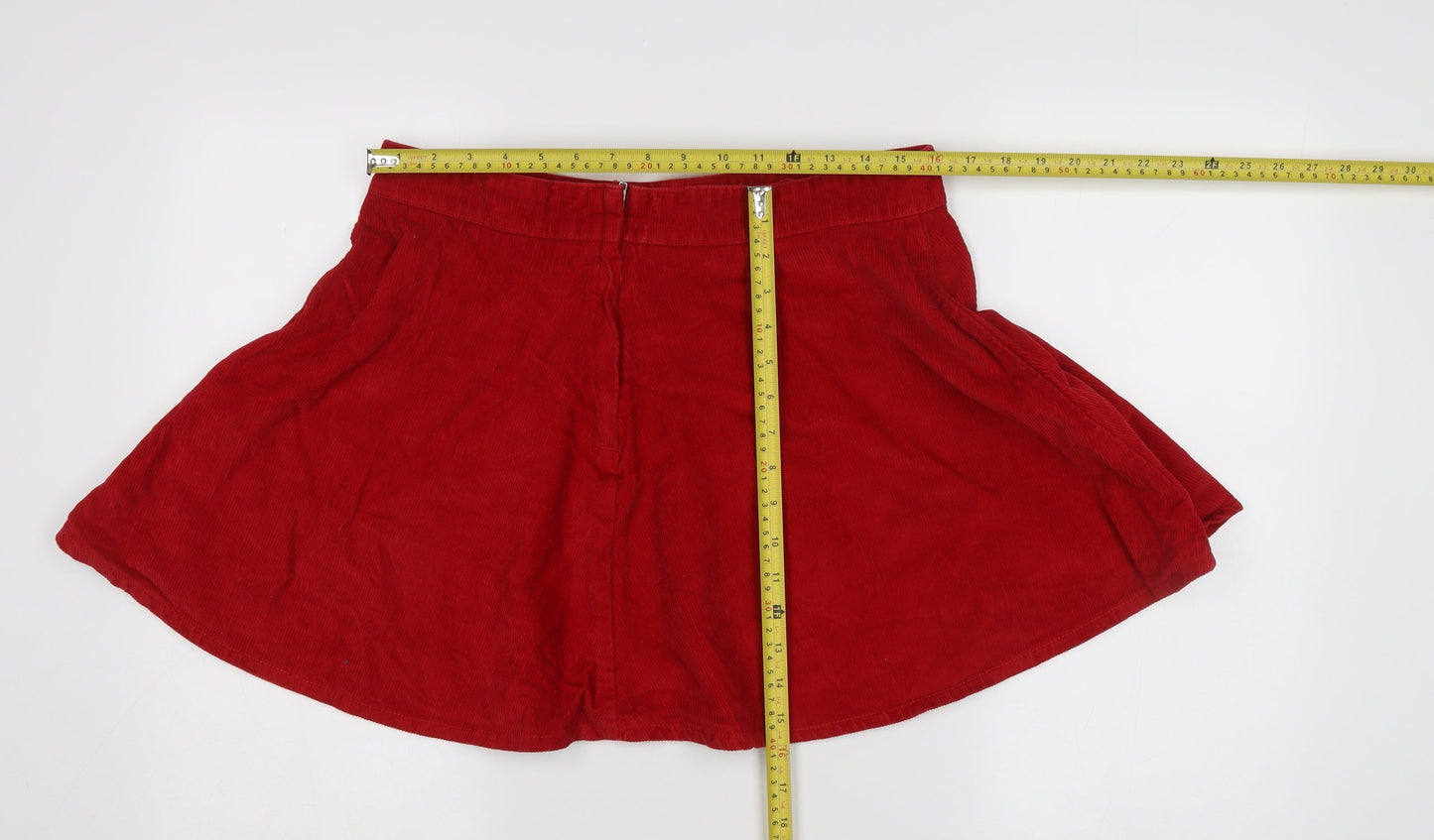 Womens UK Size 16 Denim Co. A-Line Corduroy Skirt