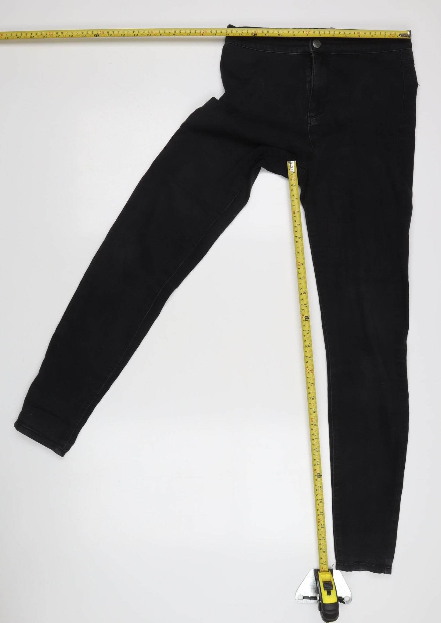 Denim Co. Women's Black Jeggings Size 12 Skinny Stretch