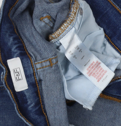 F&F Women's Blue Skinny Jeans Size 10