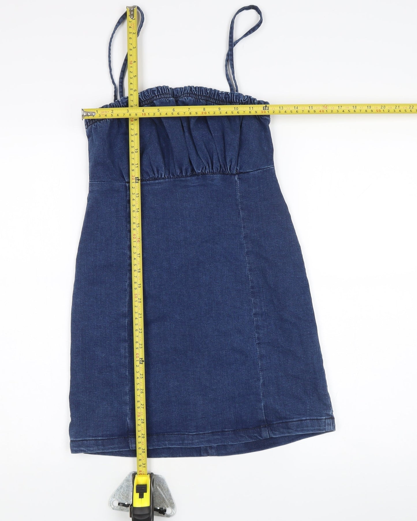 Women's Short Blue Denim Slip Dress Size 8