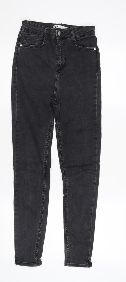 Zara Women’s Black Skinny Jeans Size 26 Dark Wash