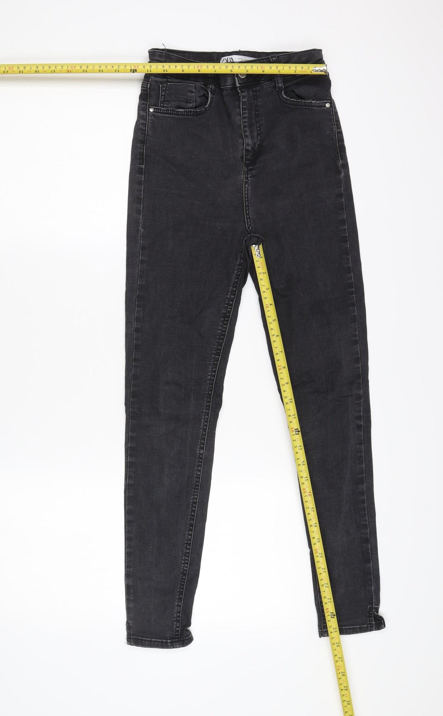 Zara Women’s Black Skinny Jeans Size 26 Dark Wash