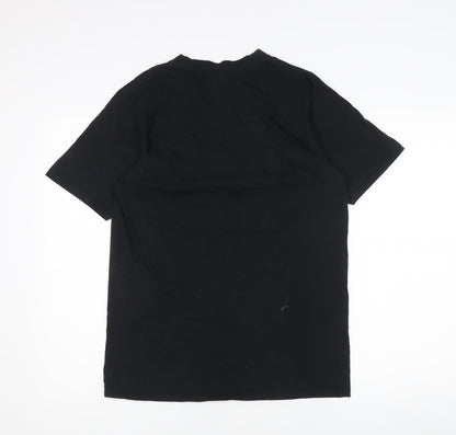 Mens UK Size M Gildan Black  T-Shirt