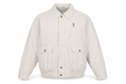 Mens UK Size L C&A Beige Bomber Jacket