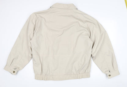 Mens UK Size L C&A Beige Bomber Jacket
