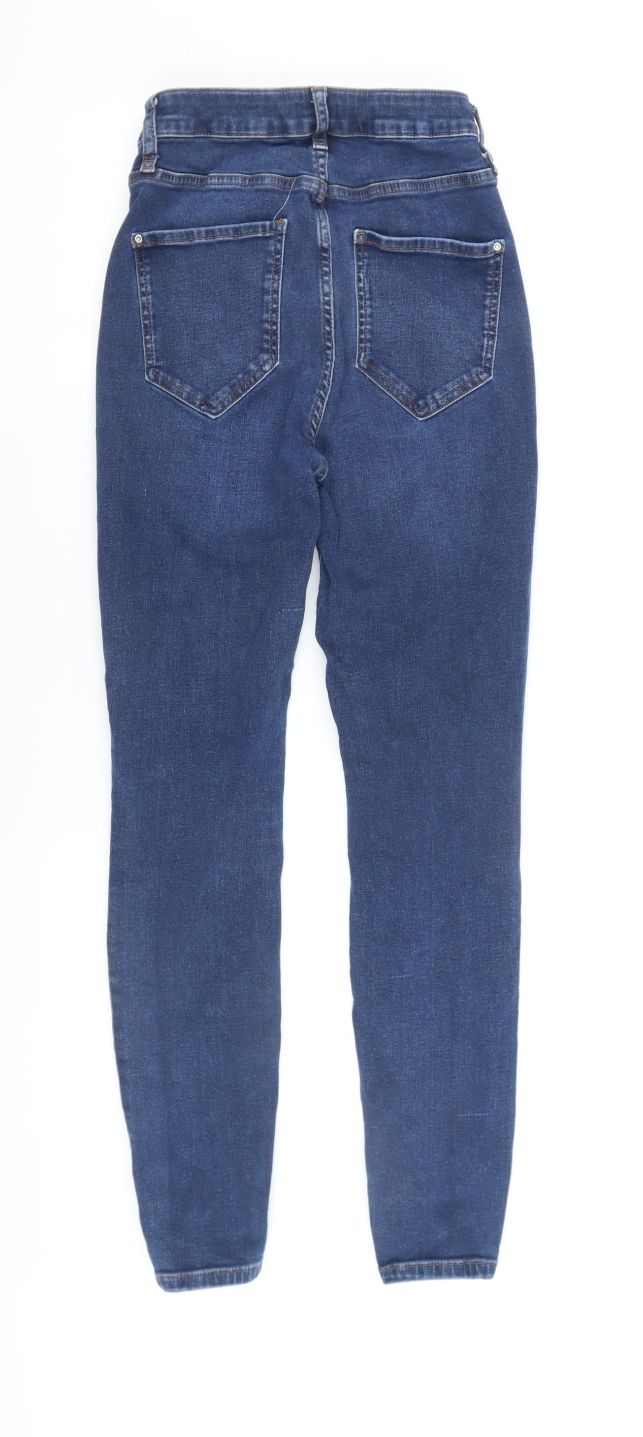 River Island Women's Blue Straight Jeans Size 12