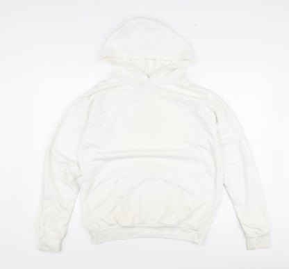 PrettyLittleThing Women's White Pullover Hoodie - S