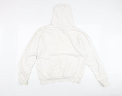PrettyLittleThing Women's White Pullover Hoodie - S