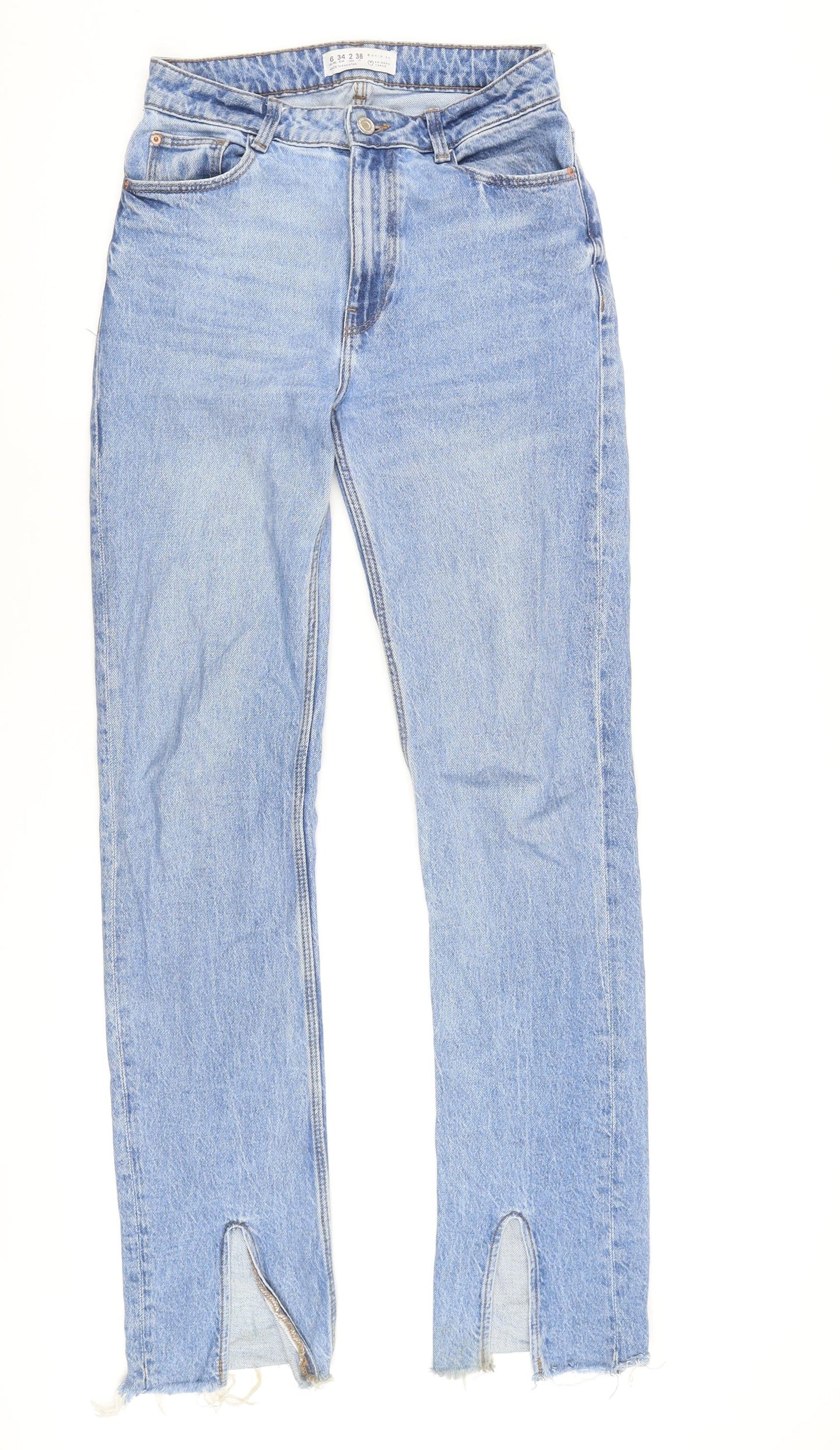 Primark Women's Blue Straight Jeans Size S