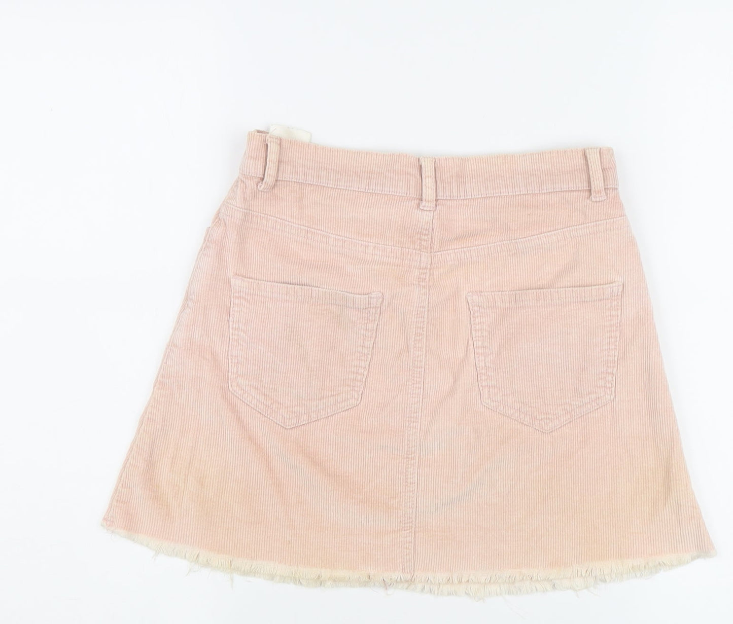 Brandy Melville Women's Pink Corduroy A-Line Skirt