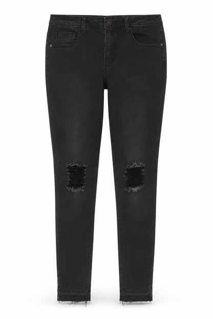 Womens UK Size 8 Denim Co. Slim Fit Skinny Black Jeans