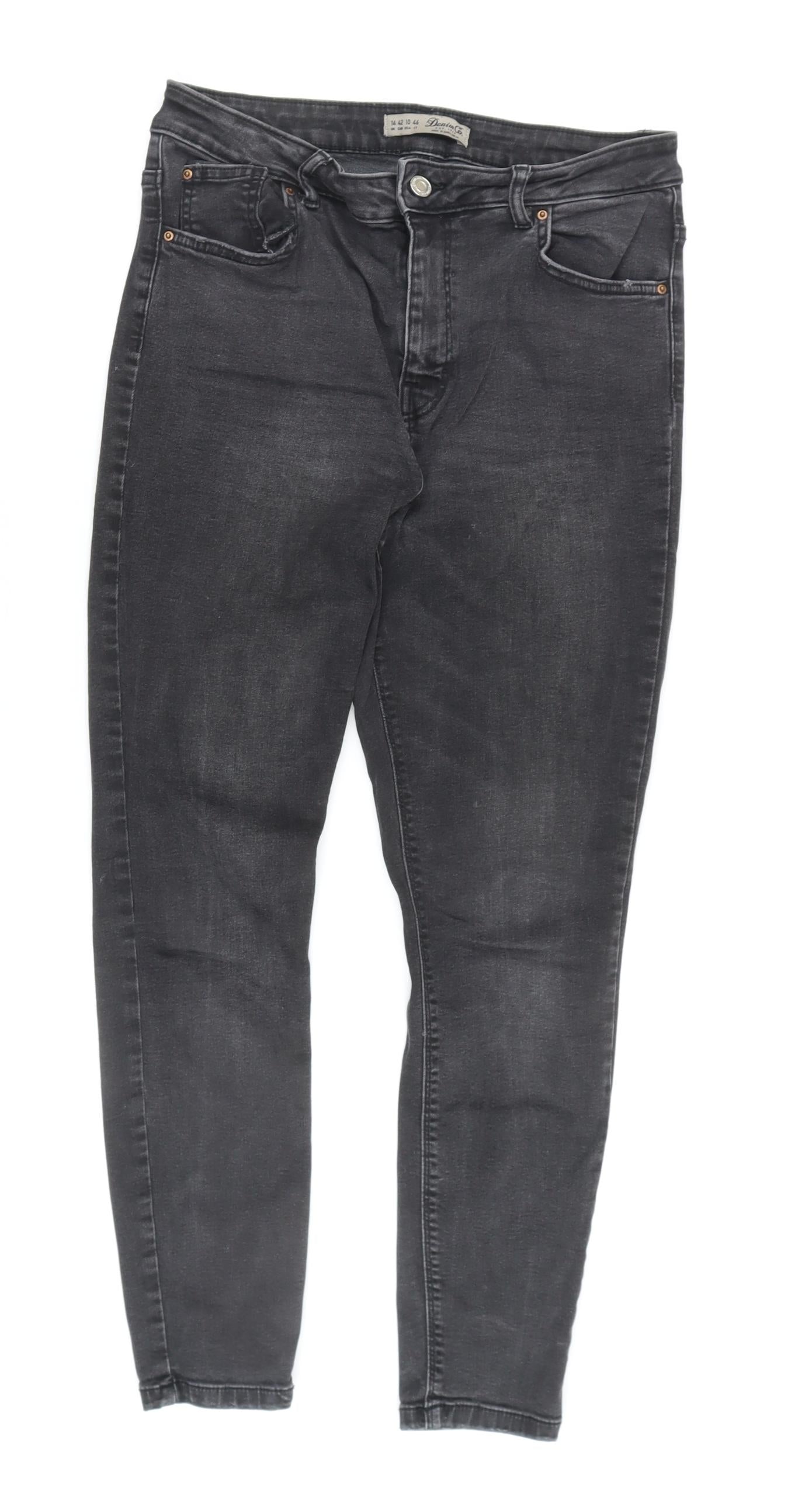 Denim Co. Women's Black Skinny Jeans Size 14