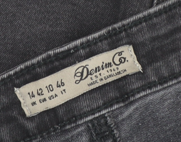 Denim Co. Women's Black Skinny Jeans Size 14