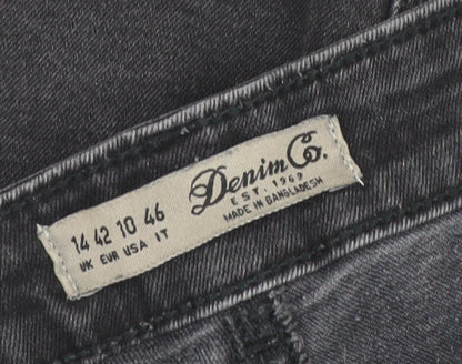 Denim Co. Women's Black Skinny Jeans Size 14