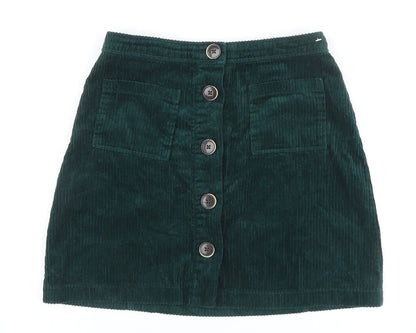 Womens UK Size 8 Denim Co. A-Line Corduroy Skirt