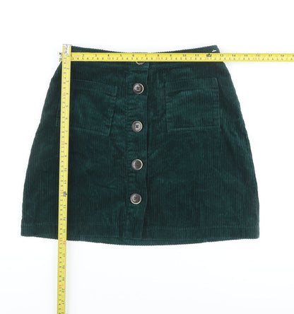 Womens UK Size 8 Denim Co. A-Line Corduroy Skirt