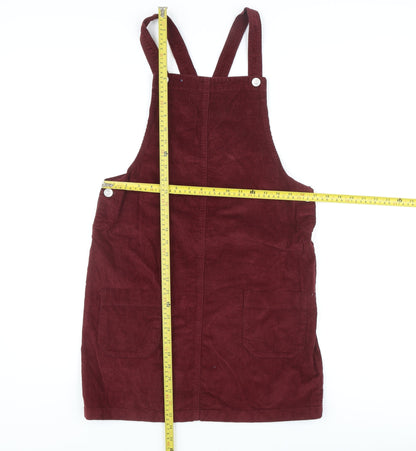 Matalan Women's Red Pinafore Dress Size 10