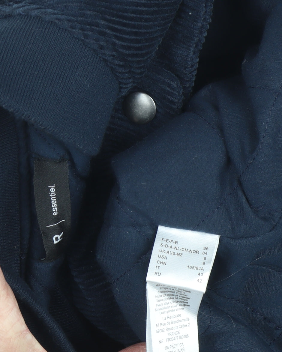 Essentiel Women's Blue Varsity Jacket Size 8