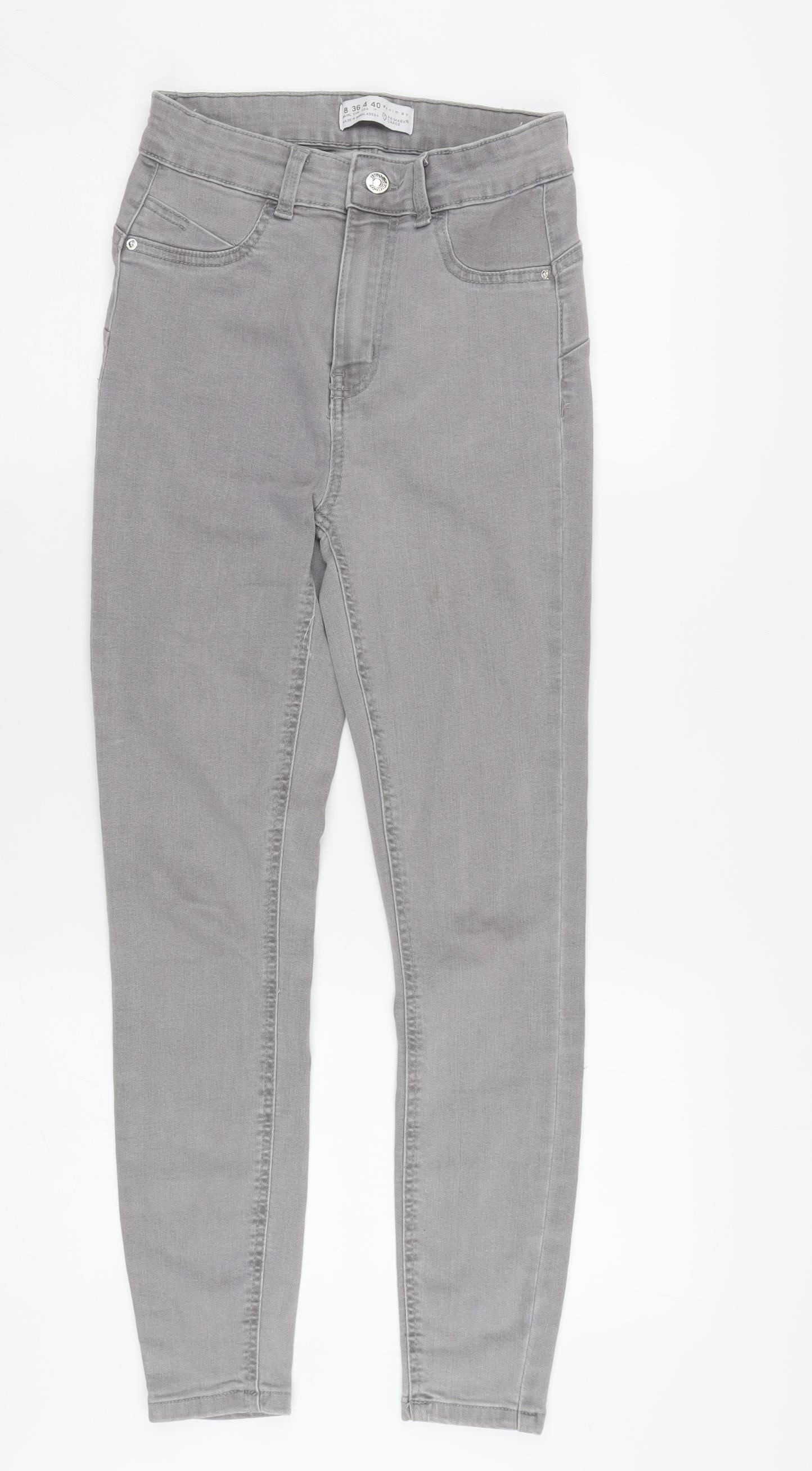 Primark Women's Grey Skinny Jeans Size 8