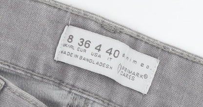 Primark Women's Grey Skinny Jeans Size 8