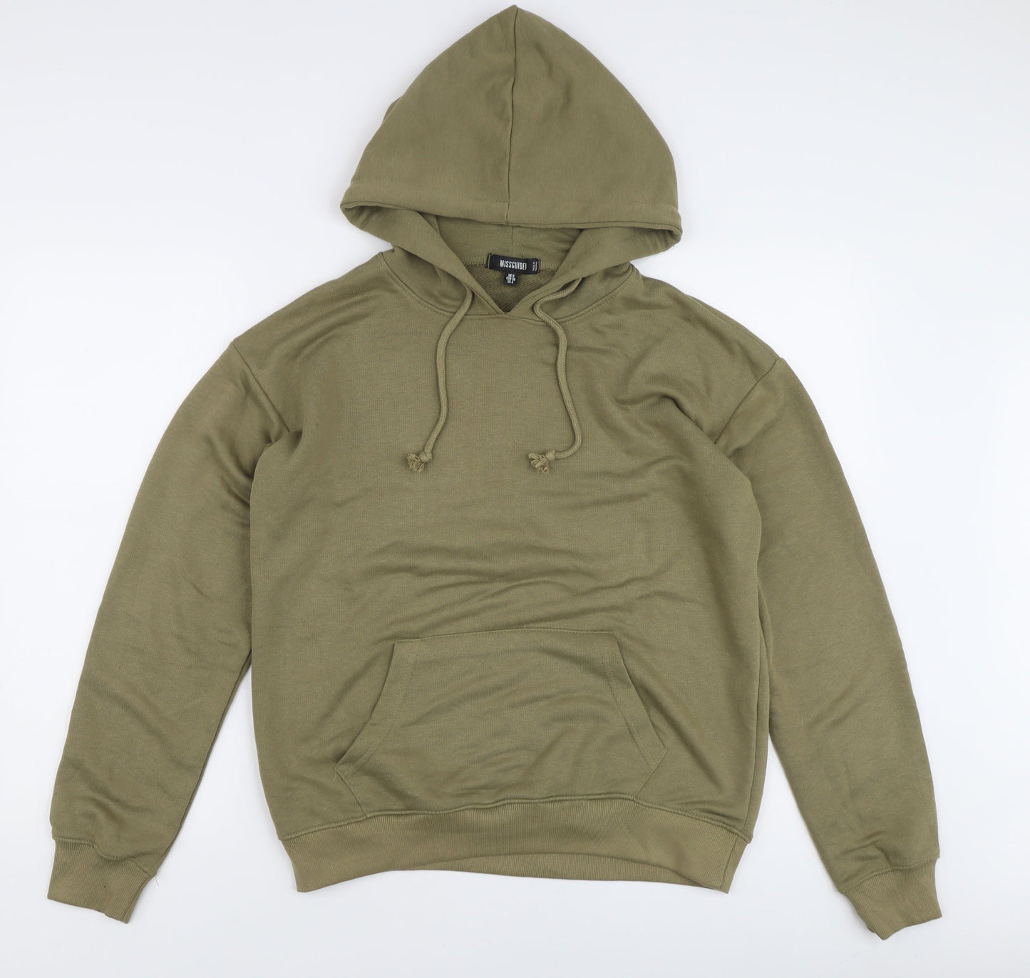 Missguided Women's Green Pullover Hoodie Size 8