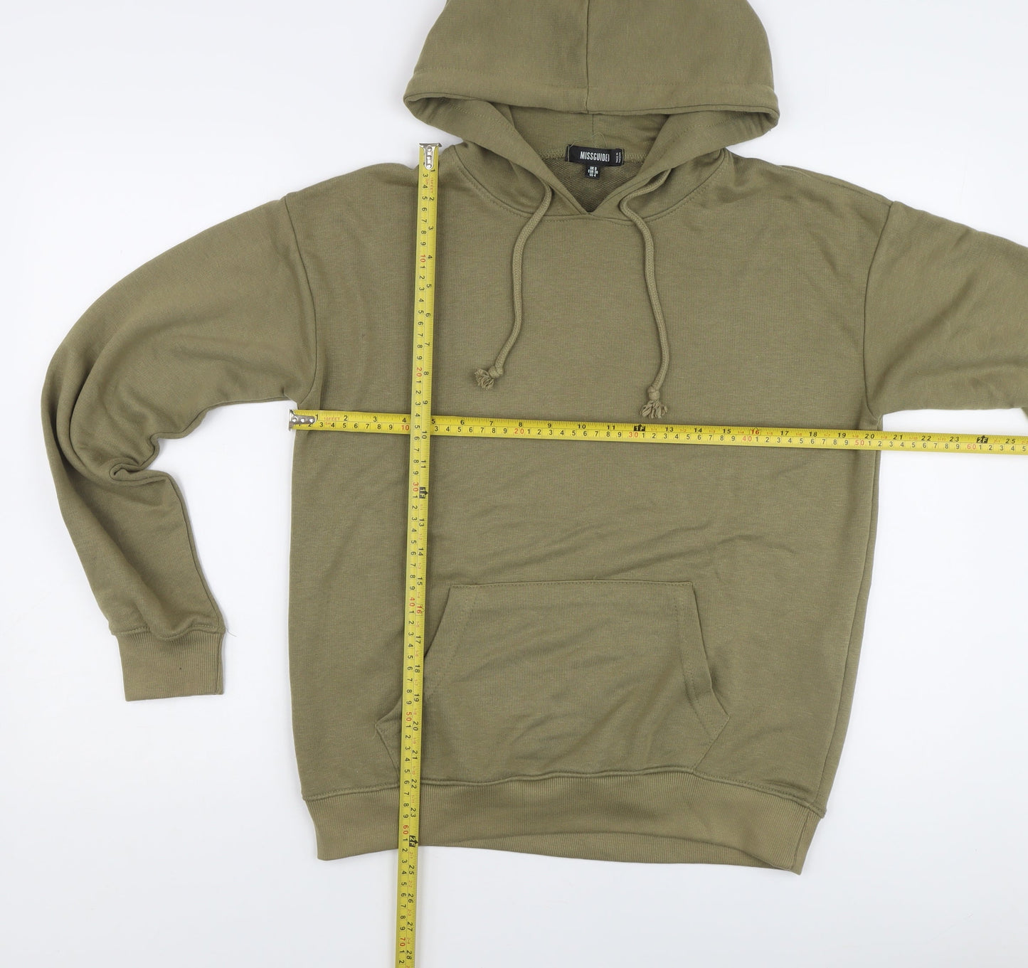 Missguided Women's Green Pullover Hoodie Size 8