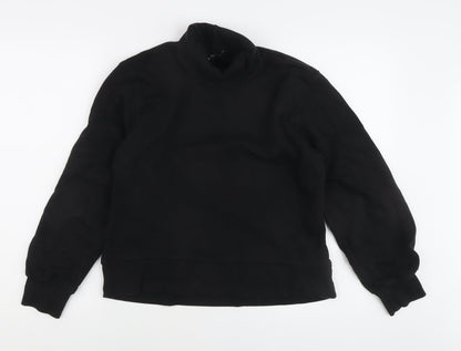 Zara Women's Black Mock Neck Sweatshirt Size 12