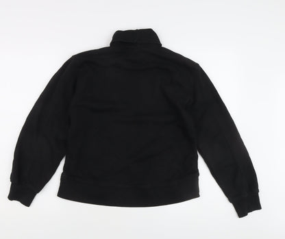 Zara Women's Black Mock Neck Sweatshirt Size 12