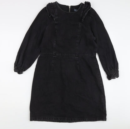 Papaya Denim Black Long Sleeve Women's Dress Size 16
