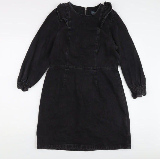 Papaya Denim Black Long Sleeve Women's Dress Size 16