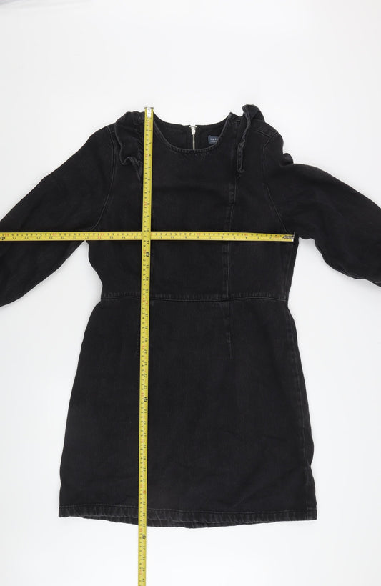 Papaya Denim Black Long Sleeve Women's Dress Size 16