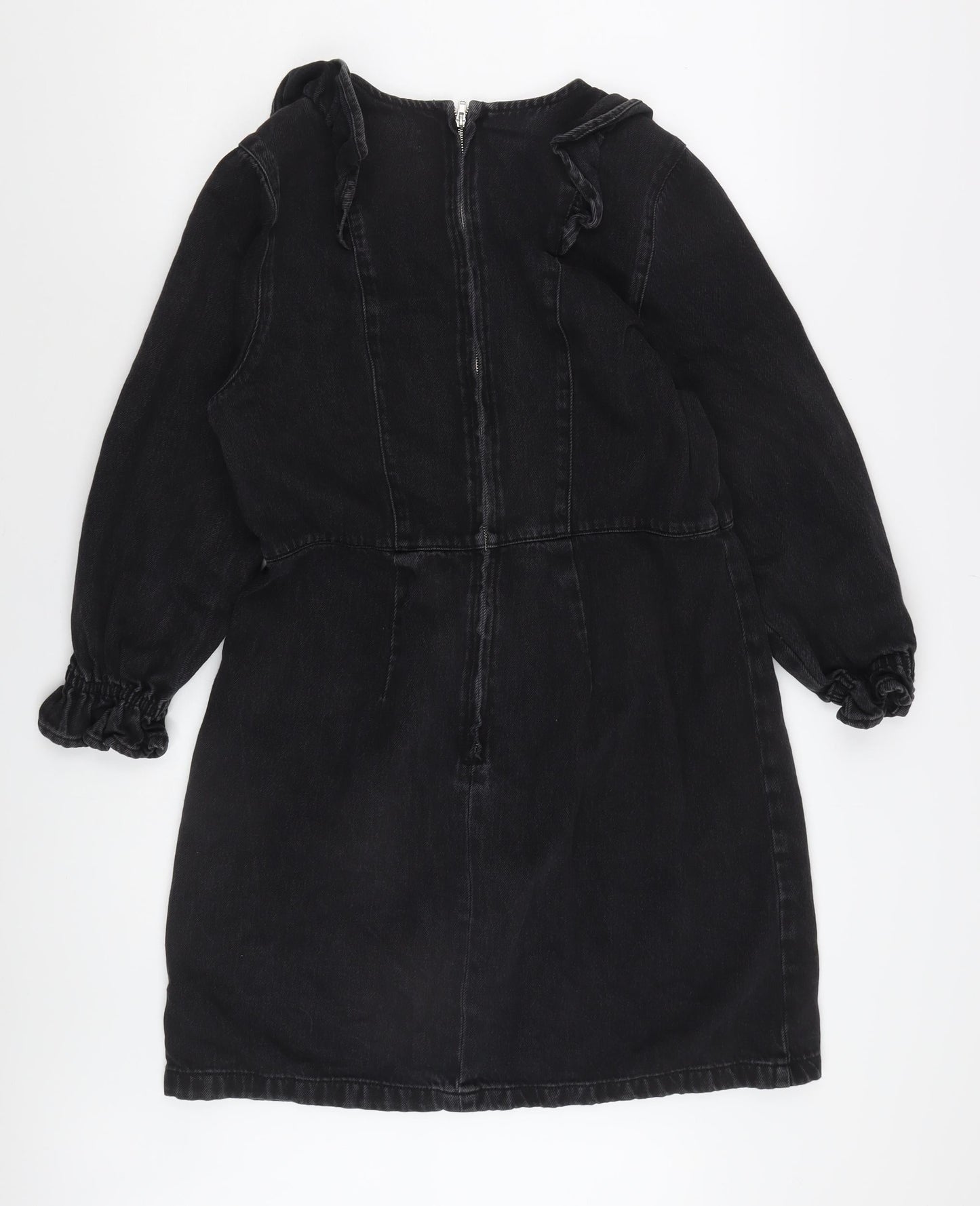 Papaya Denim Black Long Sleeve Women's Dress Size 16