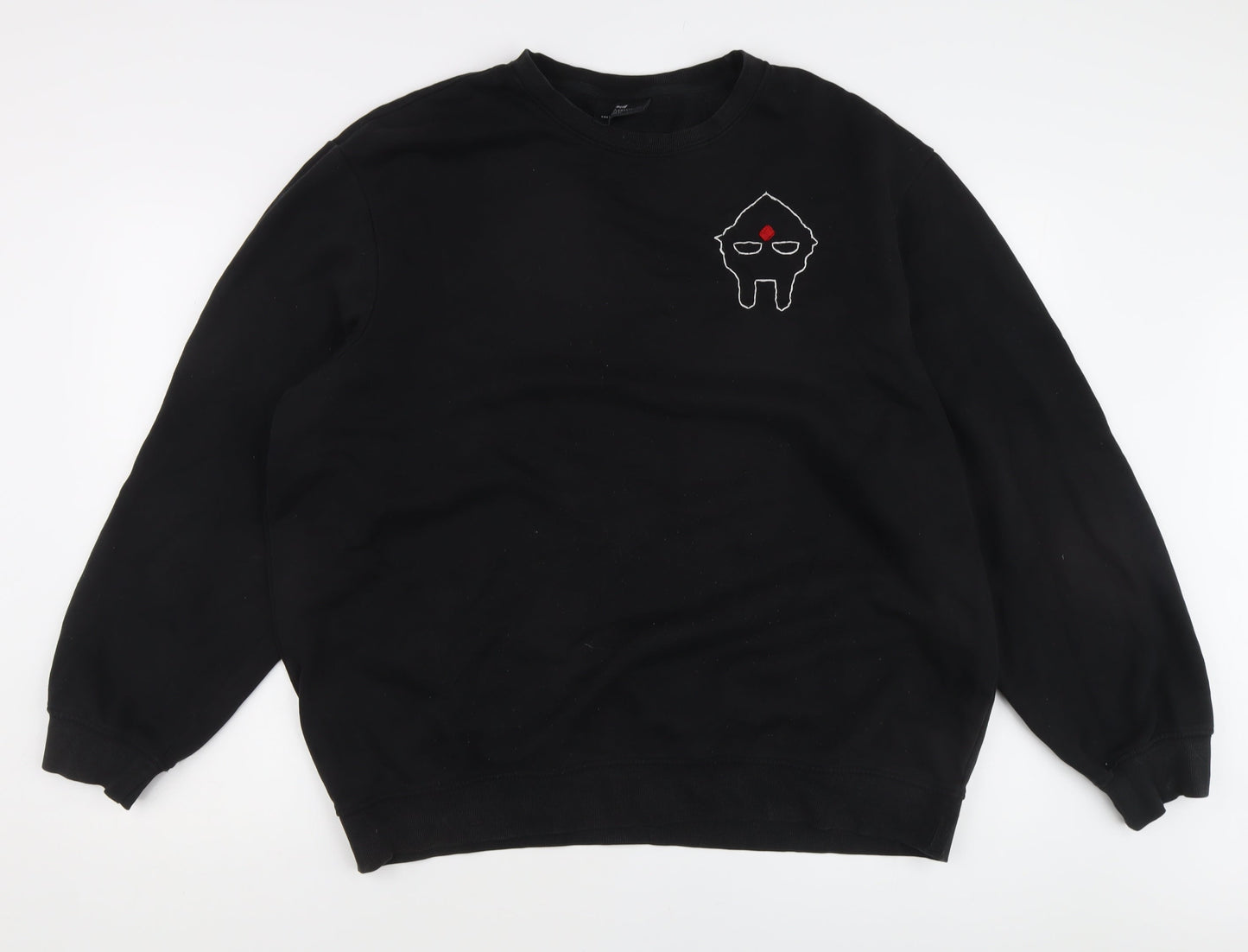 Mens UK Size XL H&M Black Pullover Sweatshirt