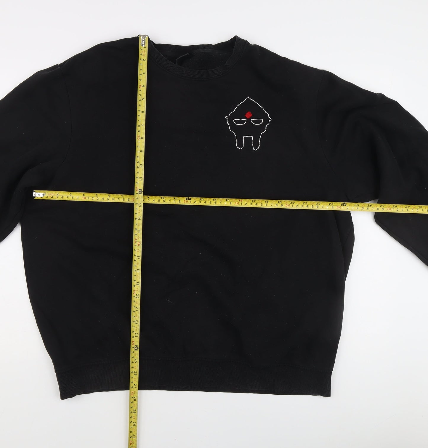 Mens UK Size XL H&M Black Pullover Sweatshirt