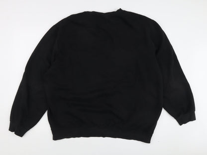 Mens UK Size XL H&M Black Pullover Sweatshirt