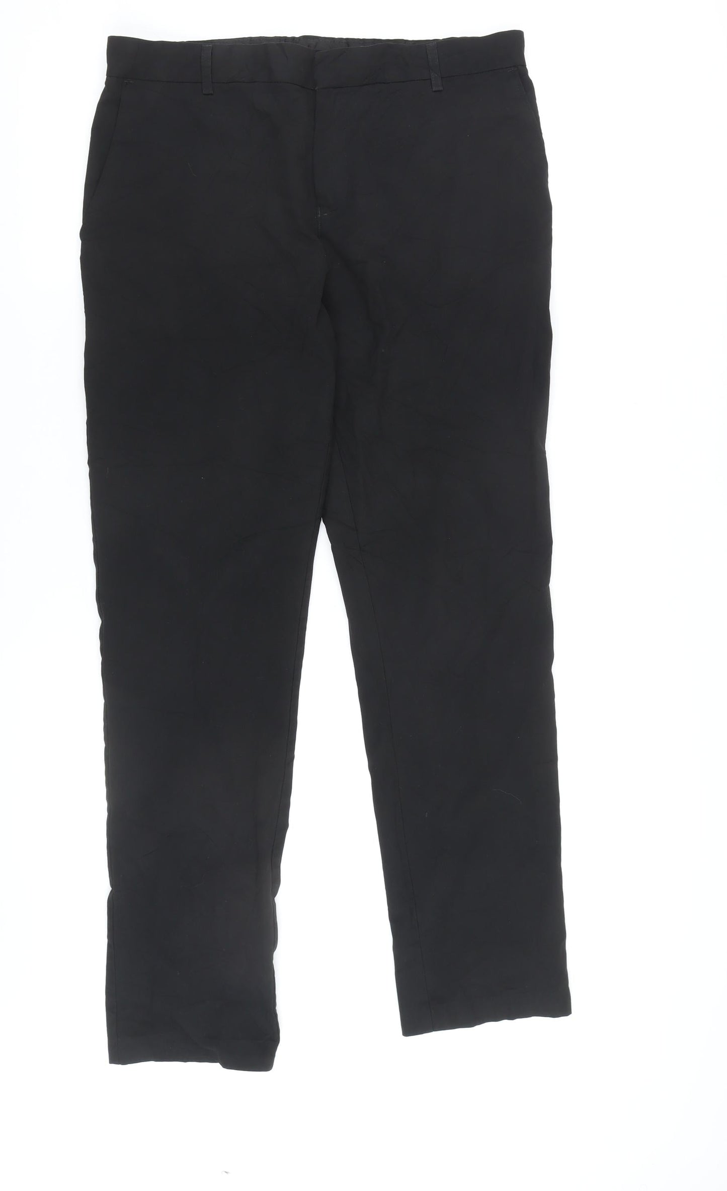 Marks & Spencer Black Men's Trousers 18 (17/LNG)