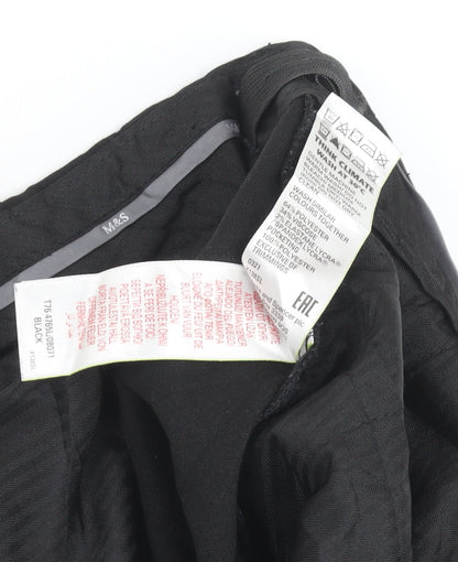 Marks & Spencer Black Men's Trousers 18 (17/LNG)
