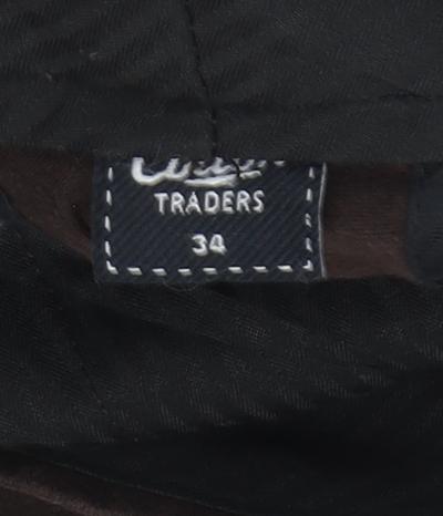 Traders Men's Brown Cotton Trousers Size 34