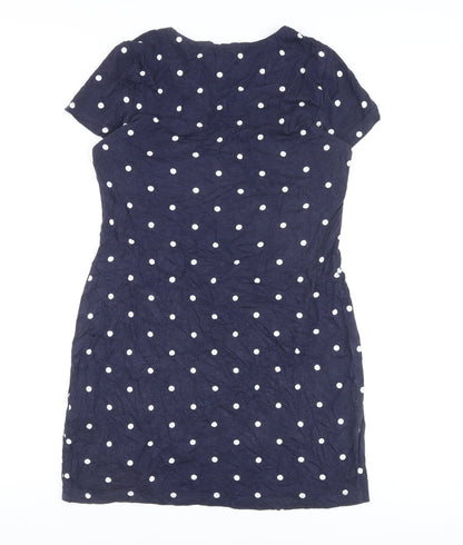 Joules Women’s Blue Polka Dot Short Dress Size 10