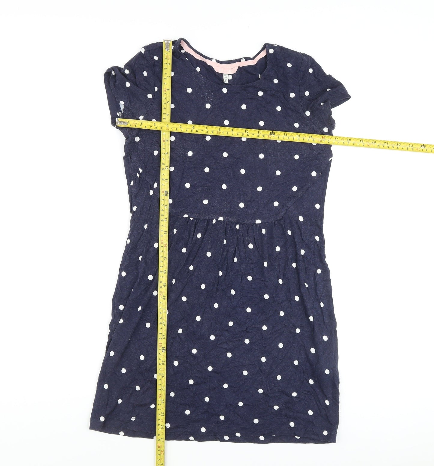 Joules Women’s Blue Polka Dot Short Dress Size 10