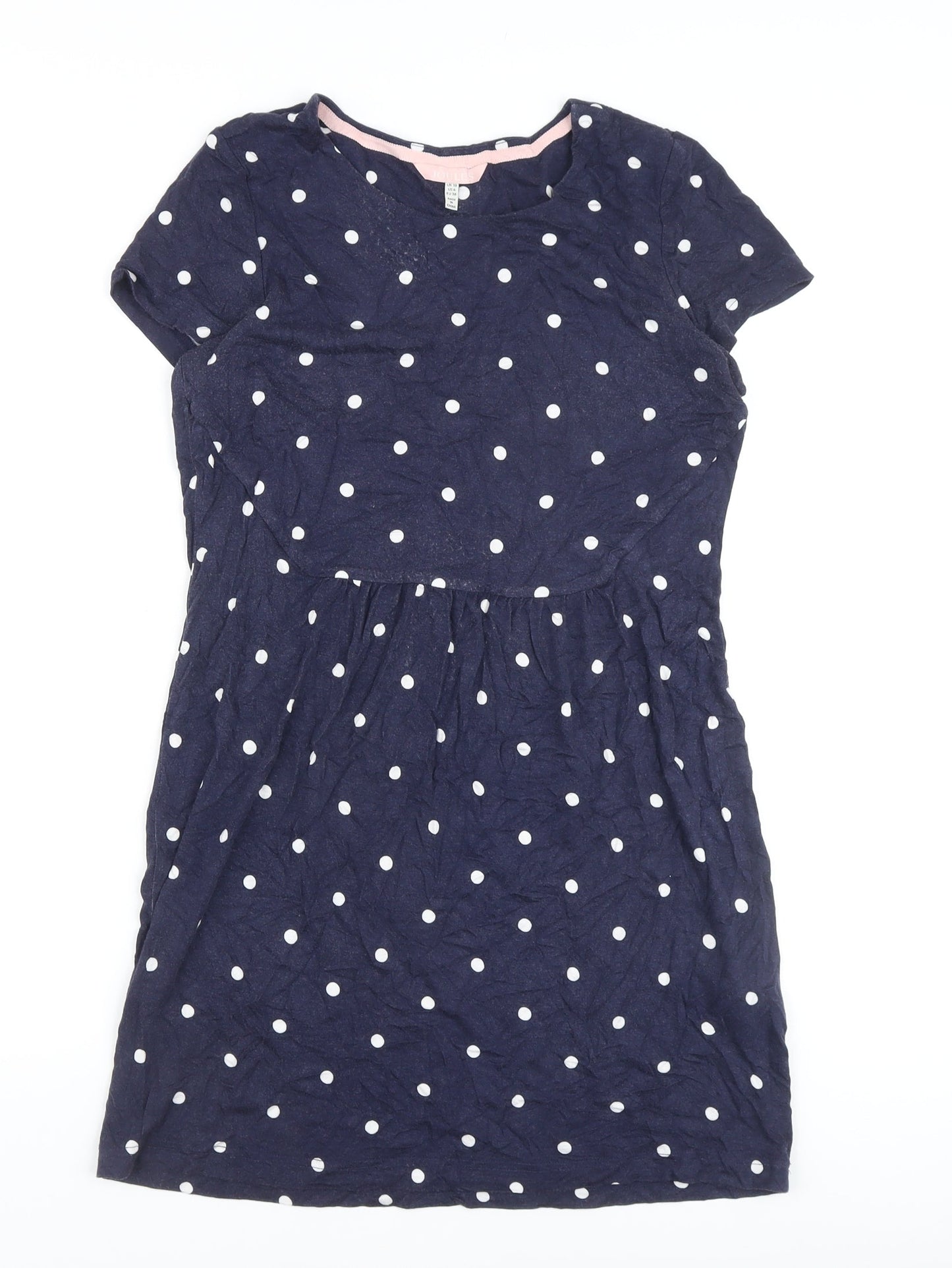 Joules Women’s Blue Polka Dot Short Dress Size 10