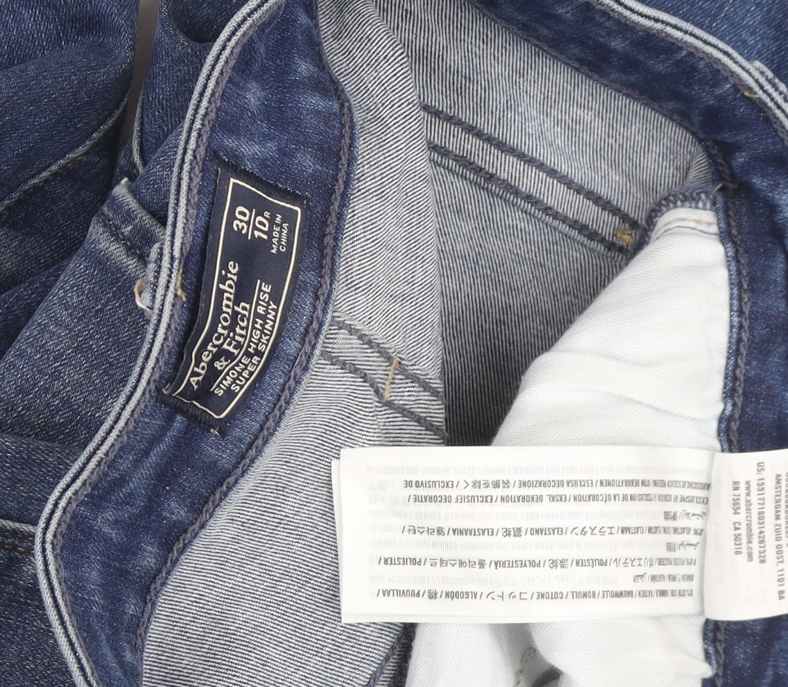 Abercrombie & Fitch Women's Blue Skinny Jeans Size 10