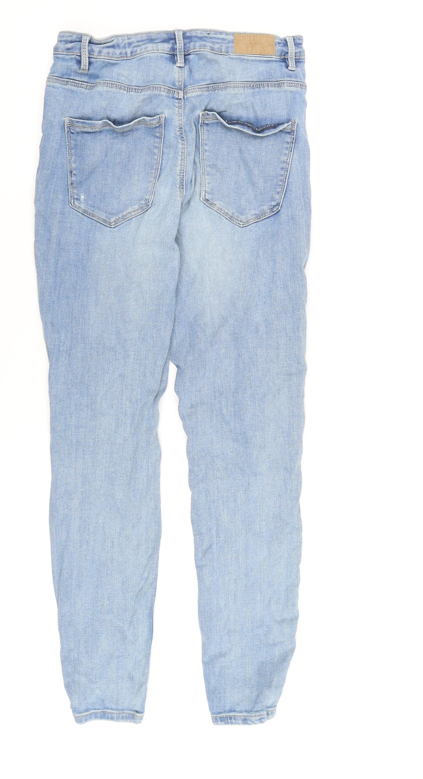 Womens UK Size M VERO MODA Relaxed Fit Boyfriend Blue Jeans