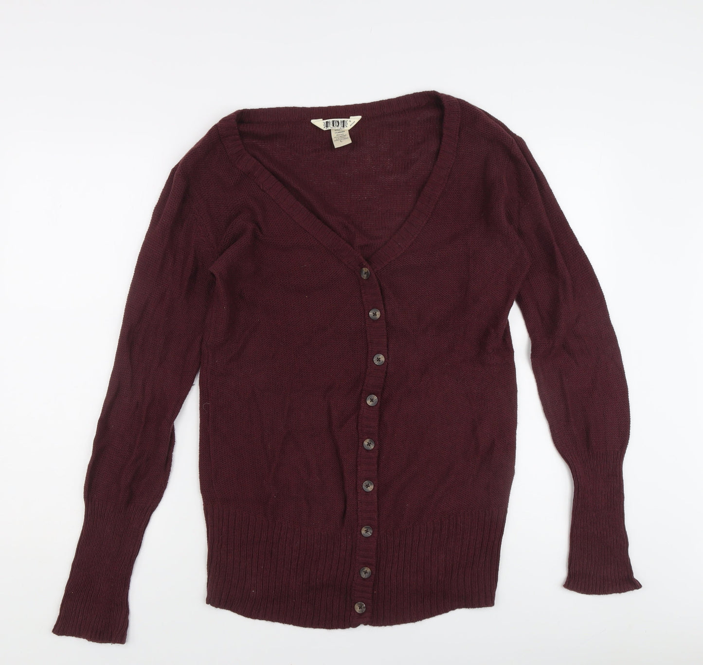IDI by Matthew Men's Red V-Neck Cotton Cardigan - Size L