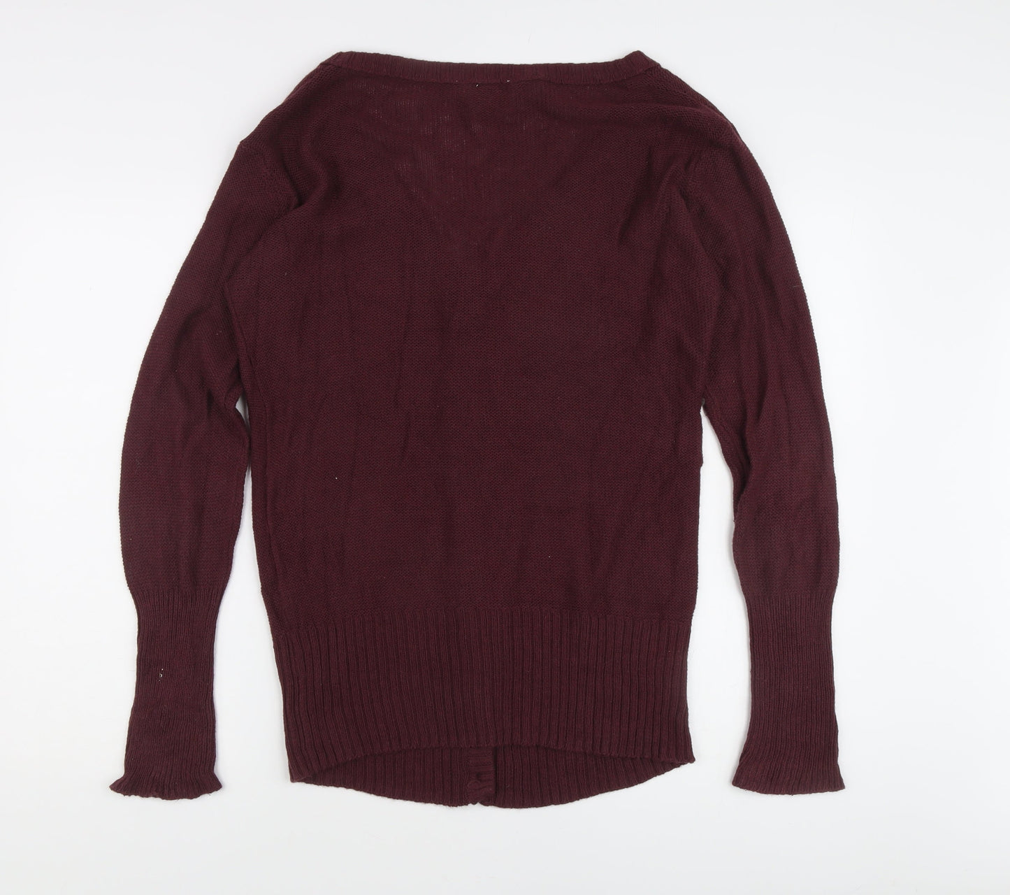 IDI by Matthew Men's Red V-Neck Cotton Cardigan - Size L