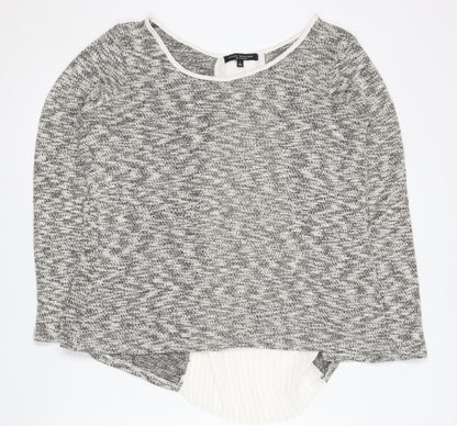 Womens UK Size L Green Envelope Grey Pullover Jumper