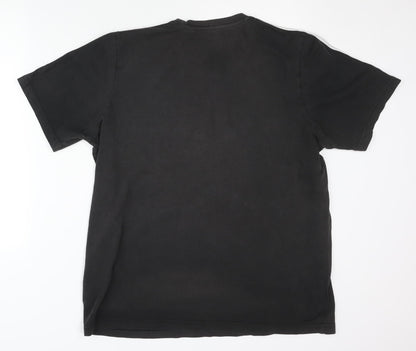 Adidas Men's Black L T-Shirt, Classic Style