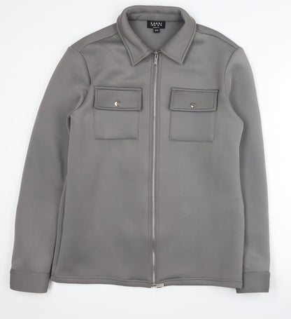 Mens UK Size XS boohooMAN Grey Basic Jacket