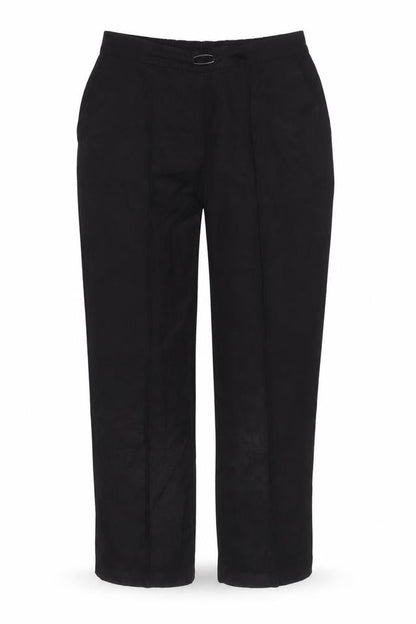 Womens UK Size 14 Et Vous Regular Fit Casual Workwear Black Trousers