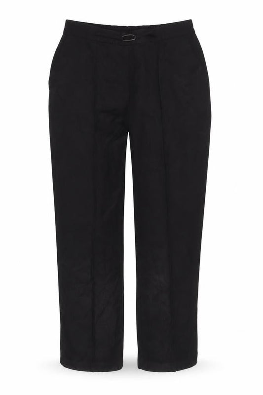 Womens UK Size 14 Et Vous Regular Fit Casual Workwear Black Trousers